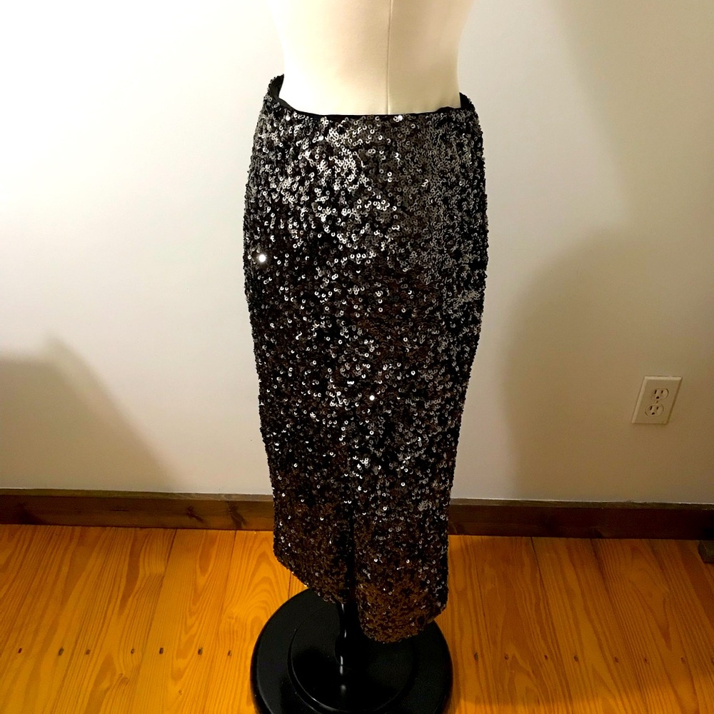 NWT Mango Sequin Column Skirt